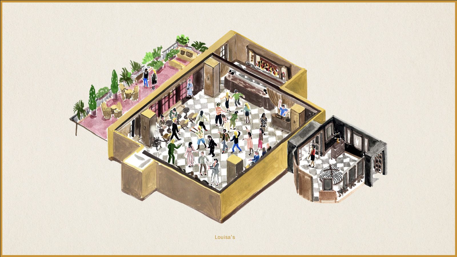 Louisa's — venue illustration